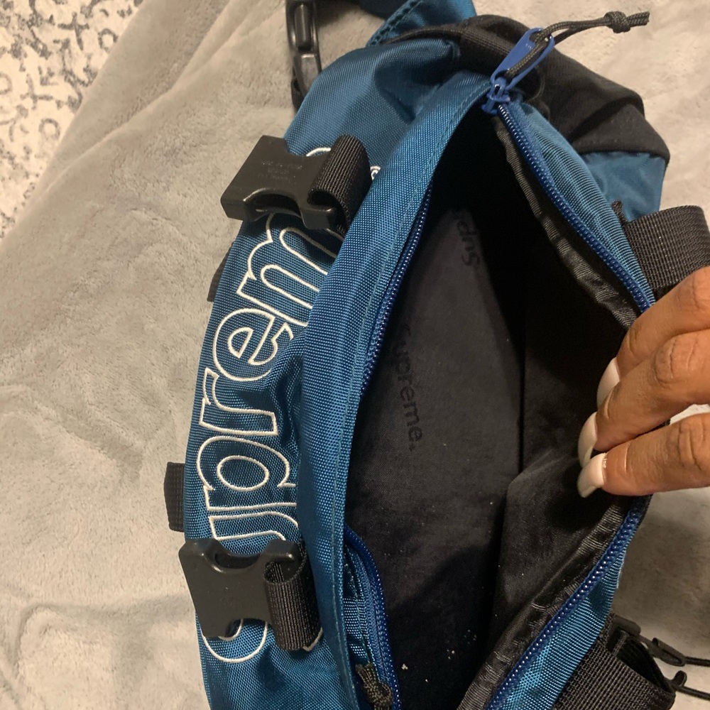 supreme waist bag fw 19 teal - Picture 5 of 7